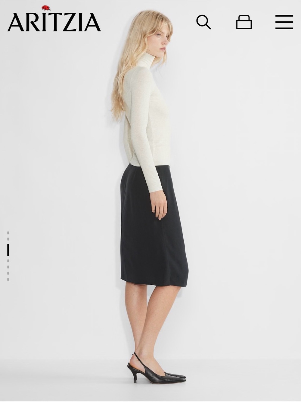Wilfred Elegant Black Women's Skirt